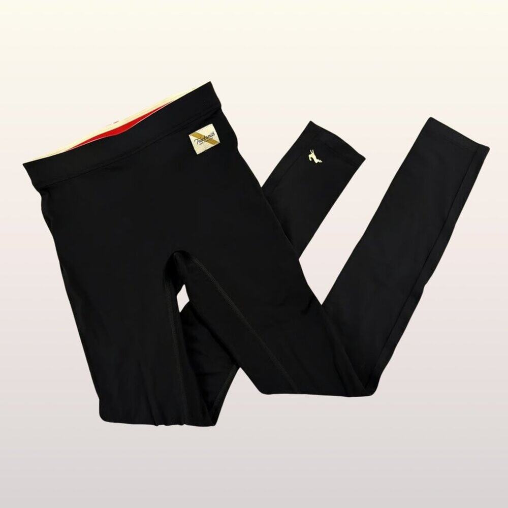 TRACKSMITH Turnover Running Tights size Medium Black Lane Five Pants Leggings